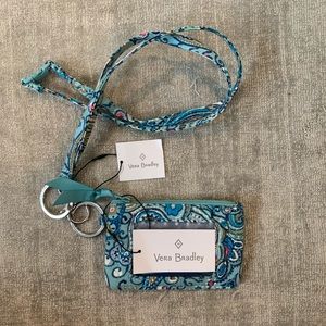 Vera Bradley Lanyard and Zip ID Case